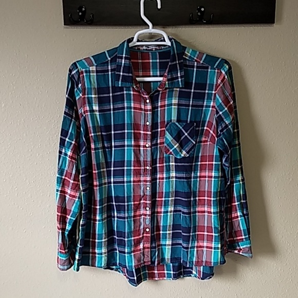 Maurices Tops - Maurices Plaid Button-up 2XL